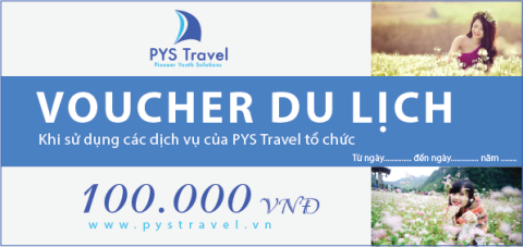 Gửi cảm nhận tặng voucher du lịch cùng PYS Travel