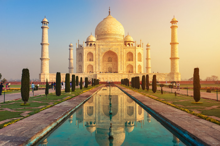Taj Mahal nổi bật với chất liệu cẩm thạch