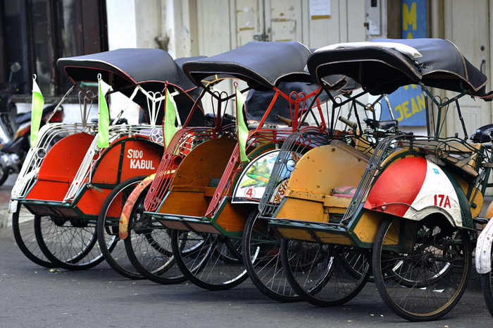 xe becak indonesia