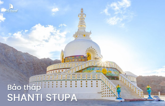Vẻ đẹp lộng lẫy của công trình Shanti Stupa