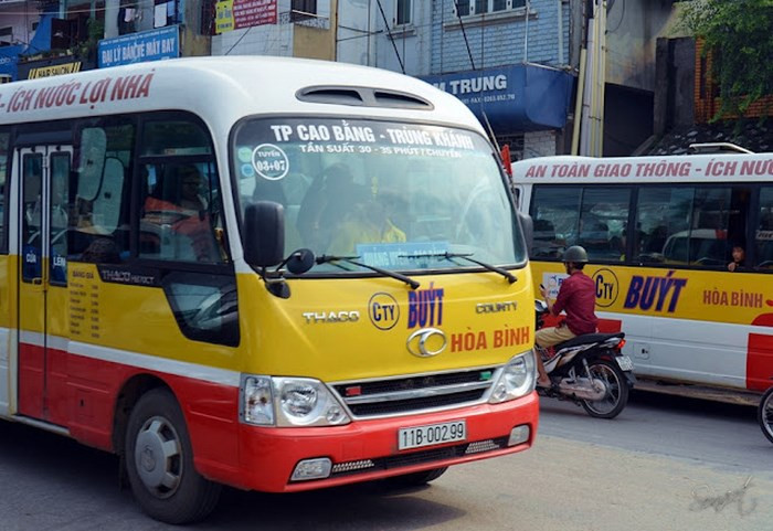xe buýt Cao Bằng