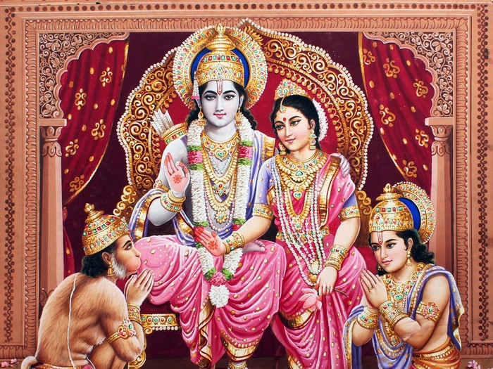 Hình tượng vua Rama và hoàng hậu Sita