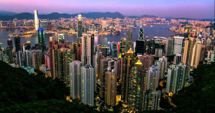 Toàn cảnh Hongkong từ đỉnh núi Thái Bình