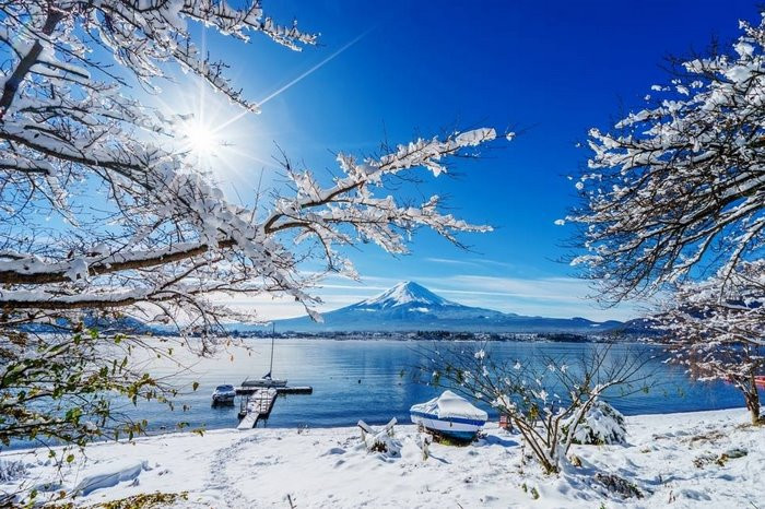 Núi Phú Sĩ Nhật Bản mùa đông