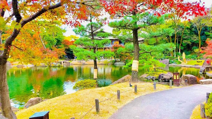 Vườn Tokugawaen mùa thu