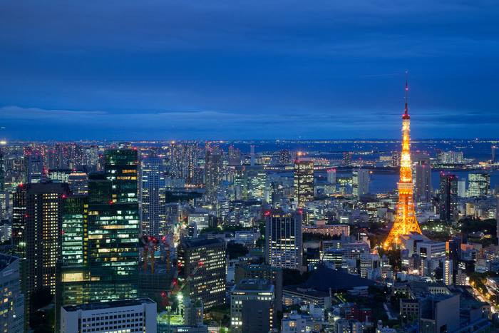 Khung cảnh rực rỡ về đêm tại Tokyo - Nhật Bản