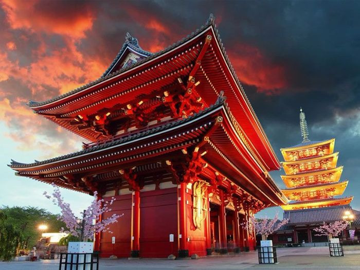 Đền Asakusa thu hút khách du lịch
