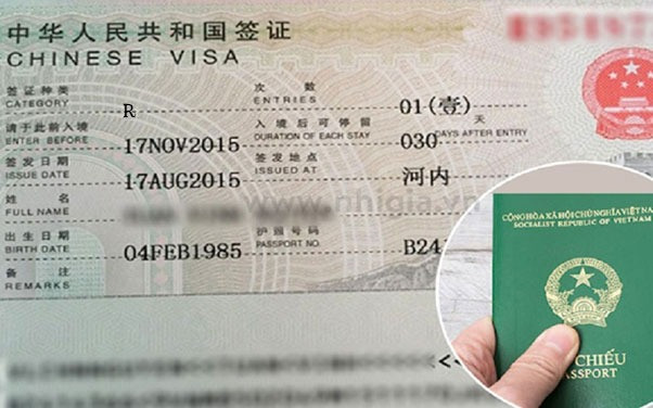 visa dài hạn trung quốc