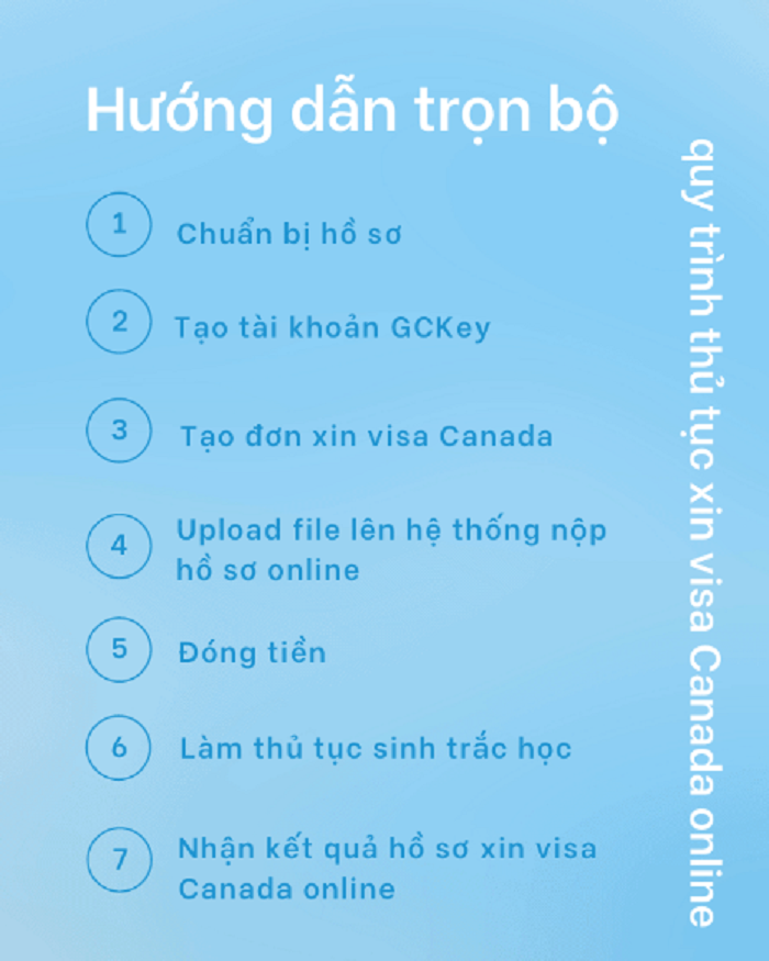 quy trình xin visa canada online