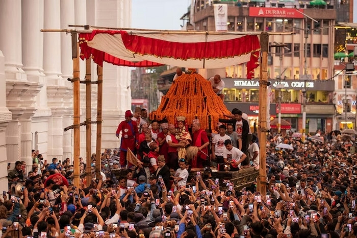 Nữ thần Kumari Indra Jatra