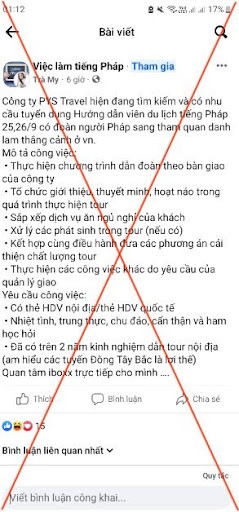 Giả mạo PYS Travel