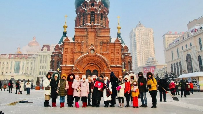 nhà thời st sophia tại cáp nhĩ tân