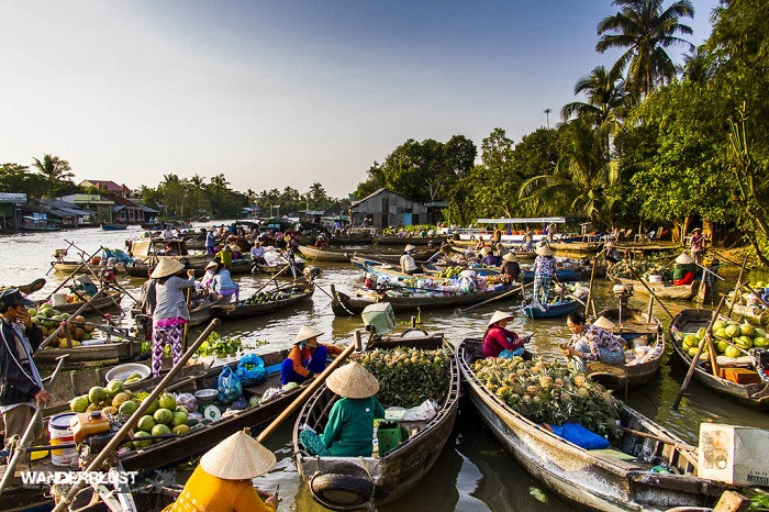 chợ nổi cái răng - cần thơ